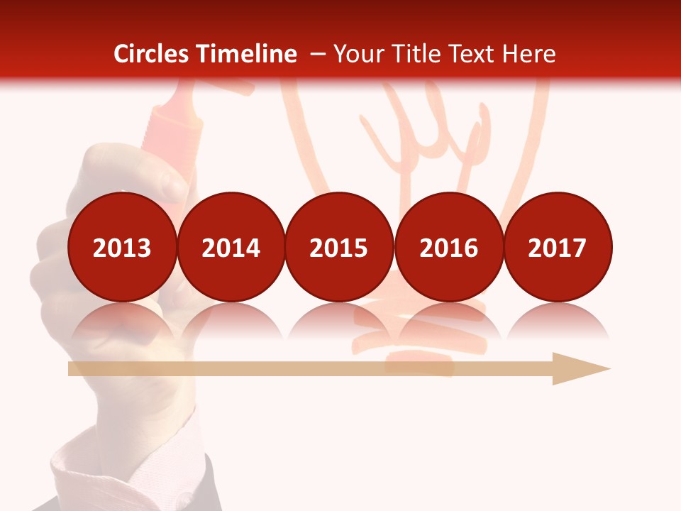 Hand Marker Energy PowerPoint Template