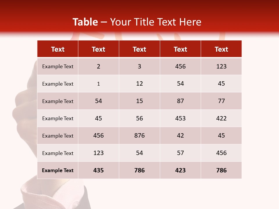 Hand Marker Energy PowerPoint Template