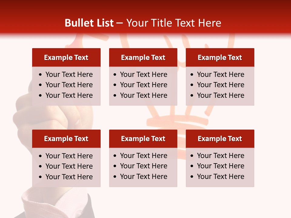 Hand Marker Energy PowerPoint Template