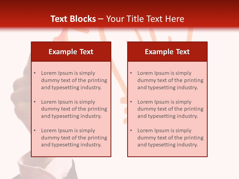 Hand Marker Energy PowerPoint Template