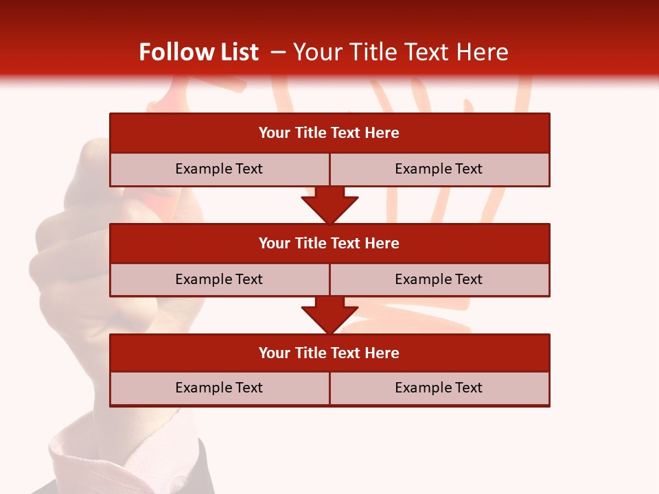 Hand Marker Energy PowerPoint Template