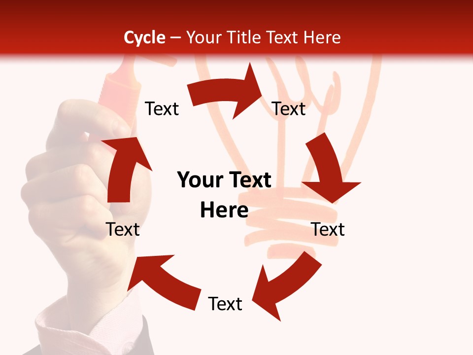 Hand Marker Energy PowerPoint Template