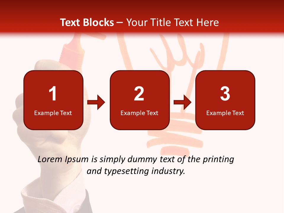 Hand Marker Energy PowerPoint Template