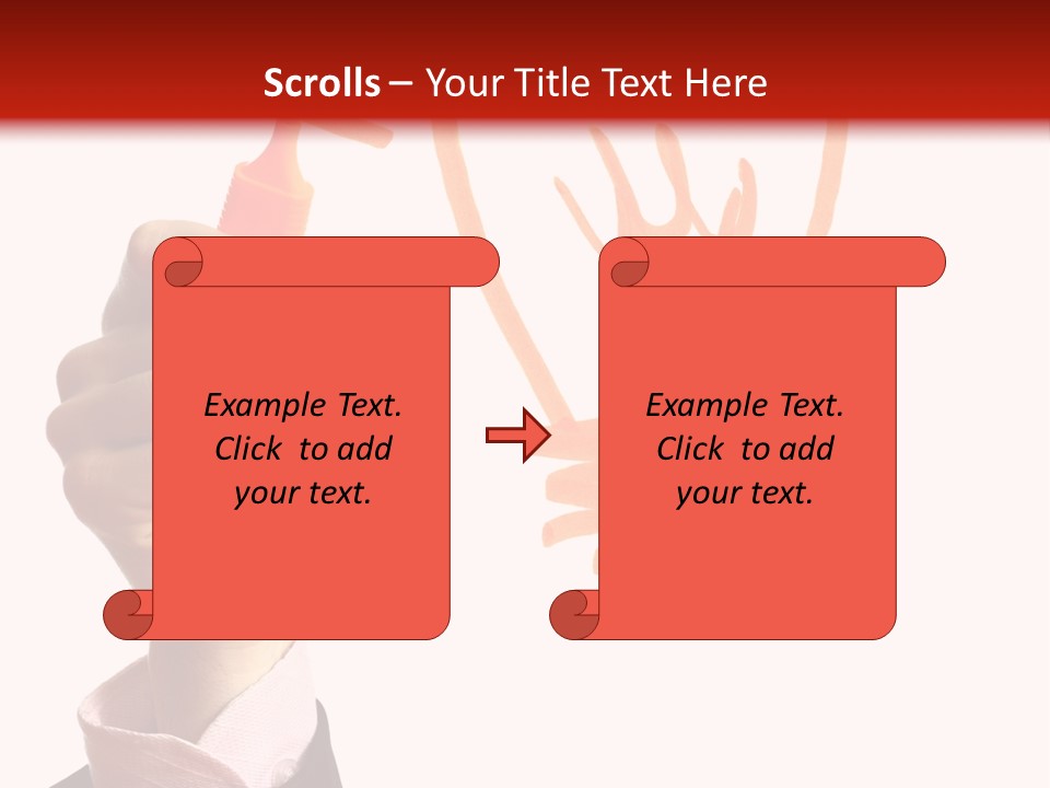 Hand Marker Energy PowerPoint Template