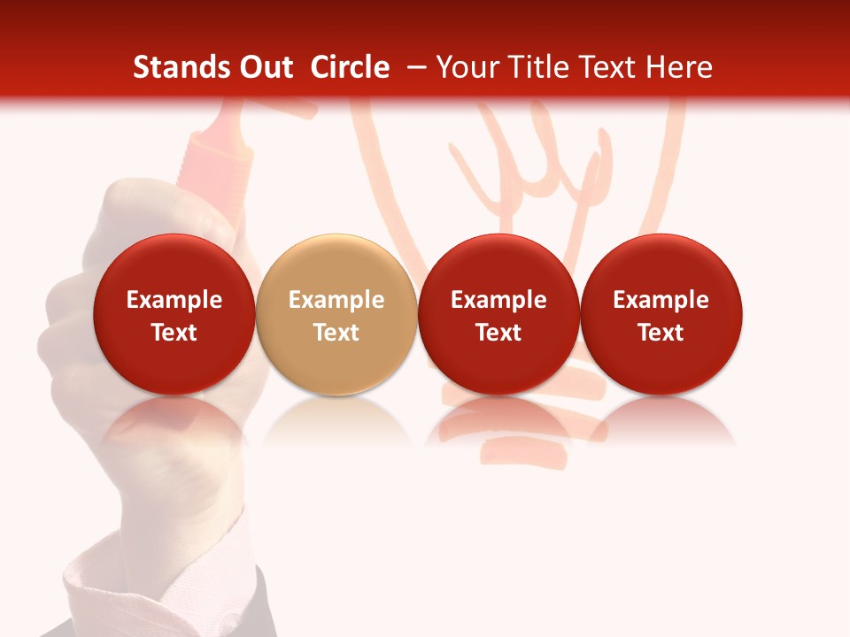 Hand Marker Energy PowerPoint Template