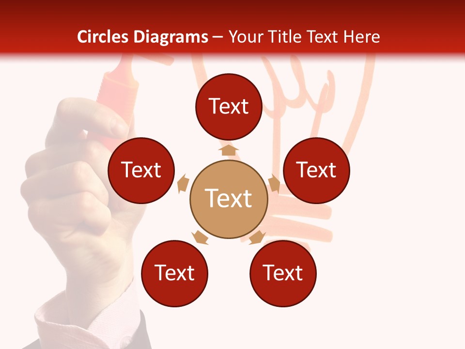 Hand Marker Energy PowerPoint Template