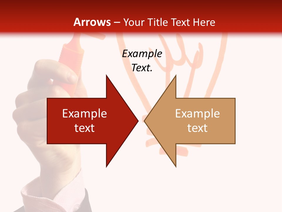 Hand Marker Energy PowerPoint Template