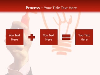 Hand Marker Energy PowerPoint Template