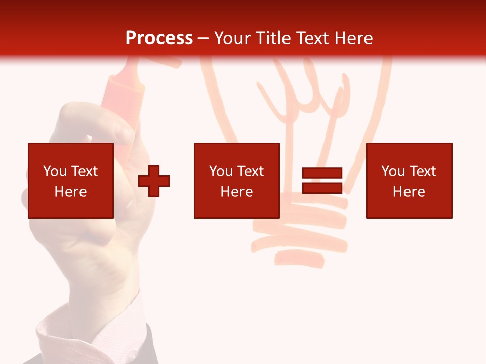 Hand Marker Energy PowerPoint Template