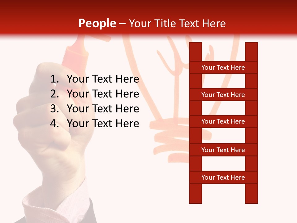 Hand Marker Energy PowerPoint Template