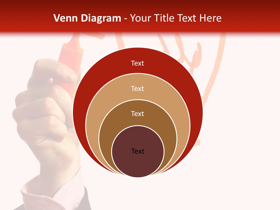 Hand Marker Energy PowerPoint Template