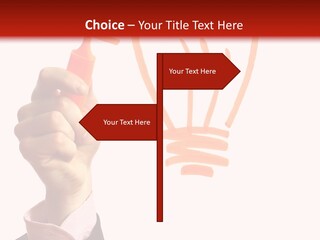Hand Marker Energy PowerPoint Template