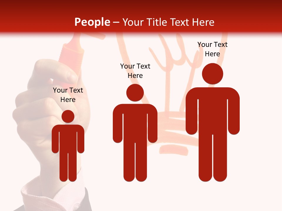 Hand Marker Energy PowerPoint Template