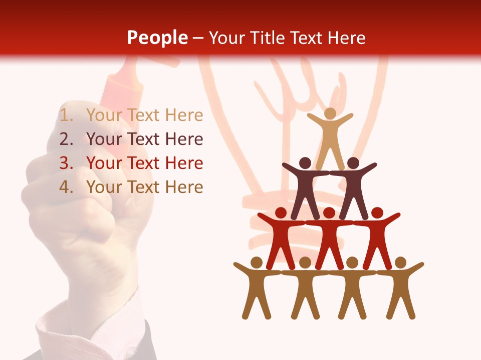 Hand Marker Energy PowerPoint Template