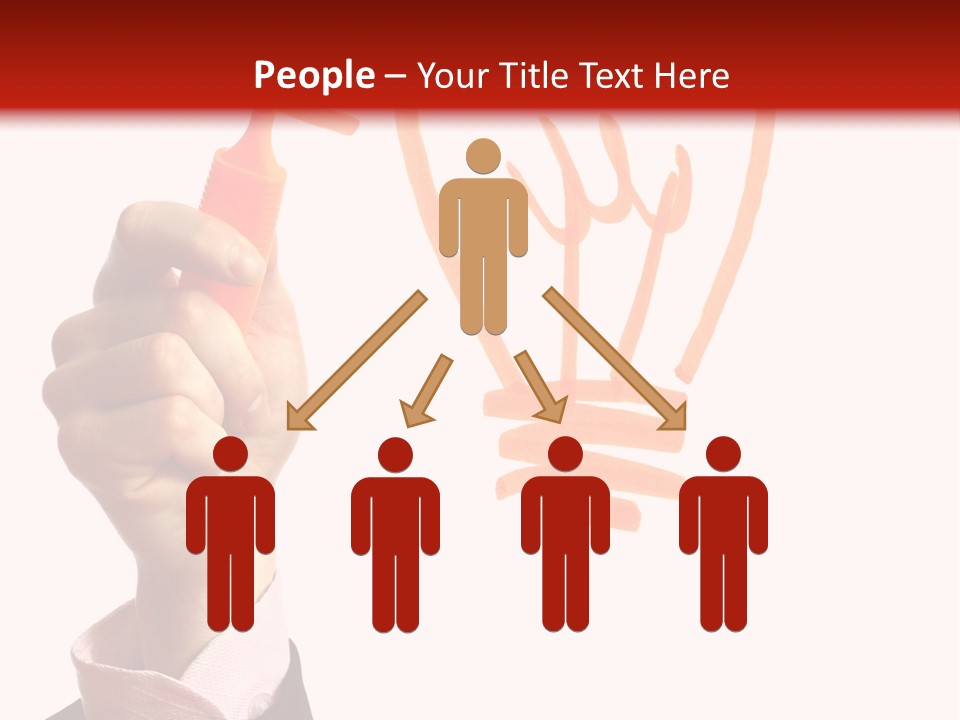 Hand Marker Energy PowerPoint Template