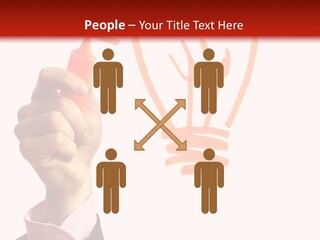 Hand Marker Energy PowerPoint Template