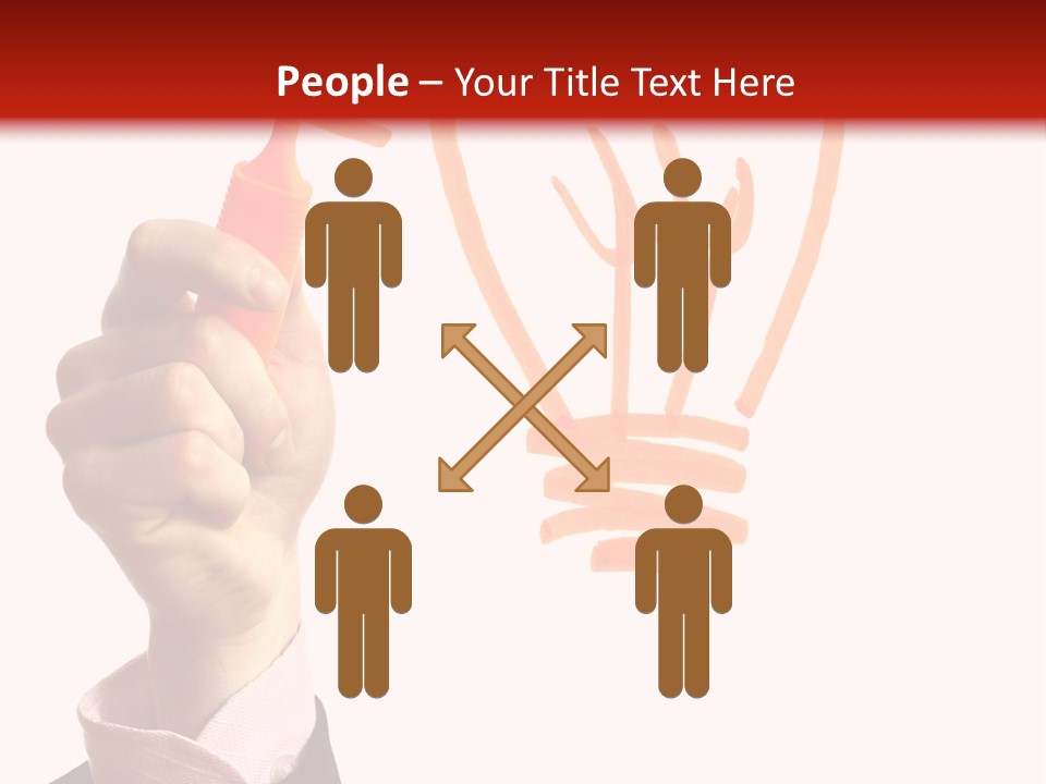 Hand Marker Energy PowerPoint Template