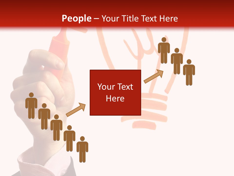 Hand Marker Energy PowerPoint Template