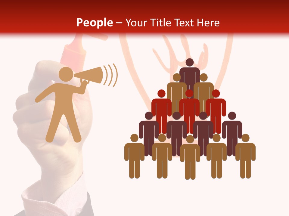 Hand Marker Energy PowerPoint Template