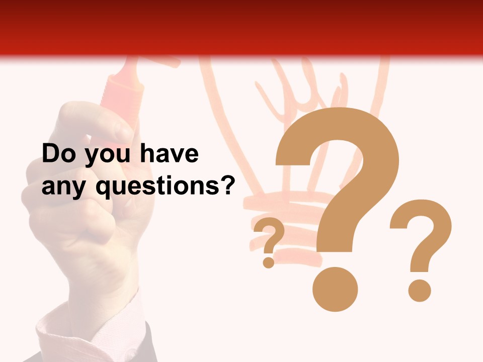 Hand Marker Energy PowerPoint Template