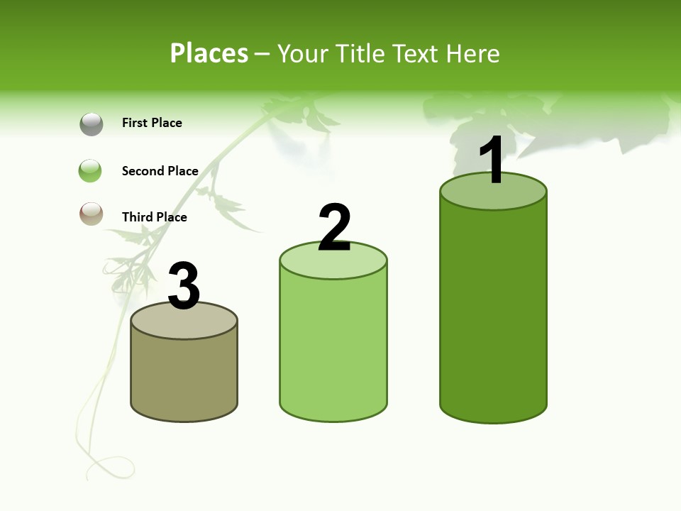 Feuille Petroselinum Sativum Vrilles PowerPoint Template