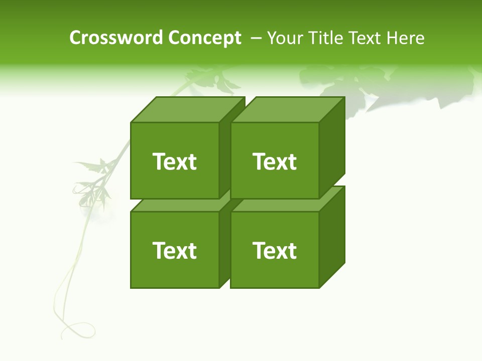 Feuille Petroselinum Sativum Vrilles PowerPoint Template