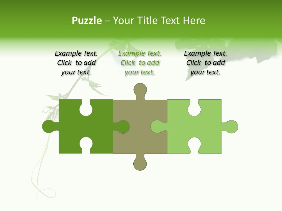 Feuille Petroselinum Sativum Vrilles PowerPoint Template