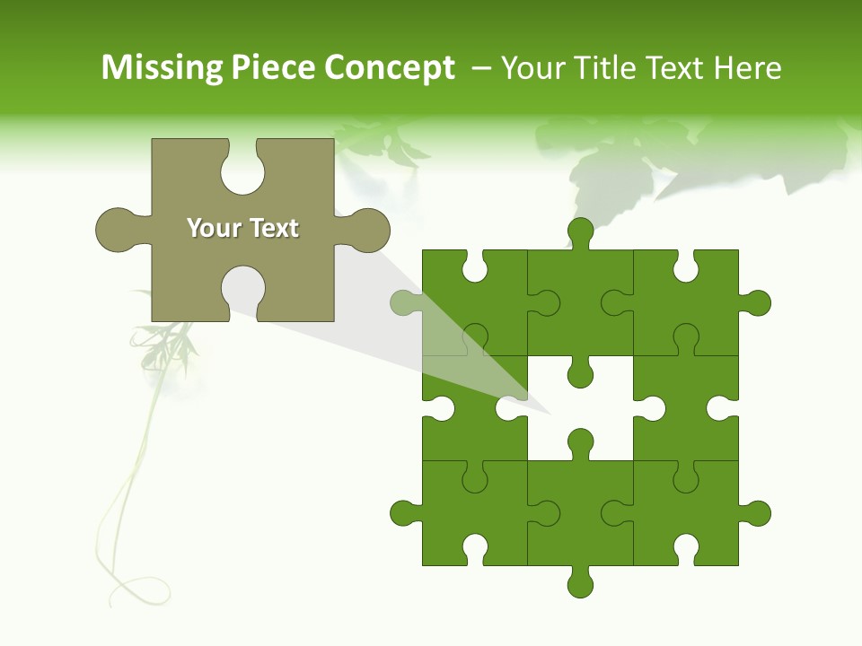 Feuille Petroselinum Sativum Vrilles PowerPoint Template