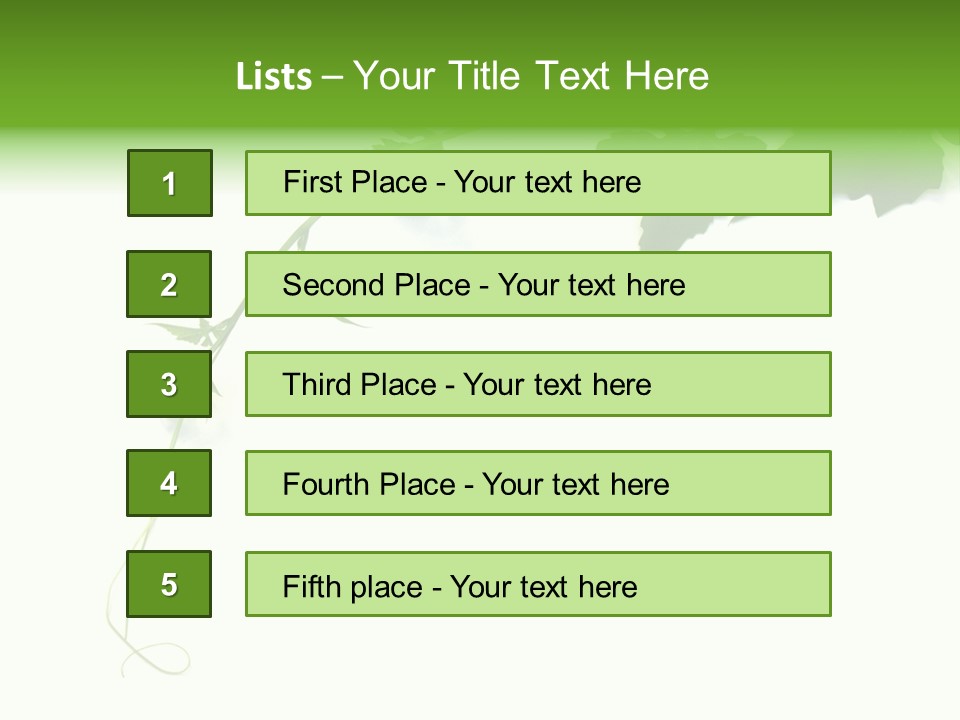 Feuille Petroselinum Sativum Vrilles PowerPoint Template