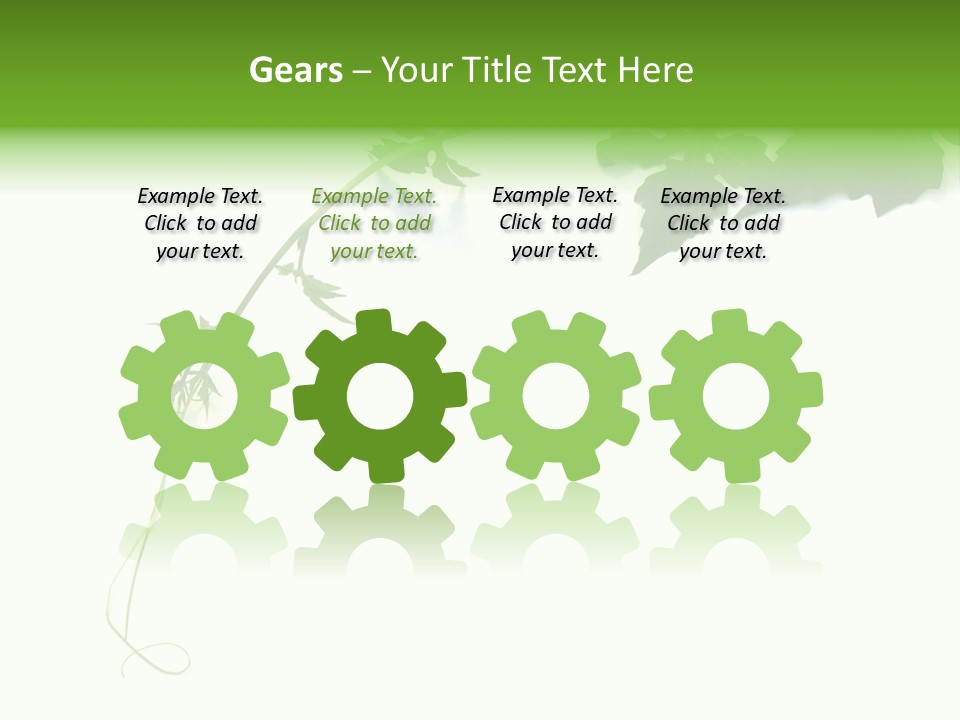 Feuille Petroselinum Sativum Vrilles PowerPoint Template