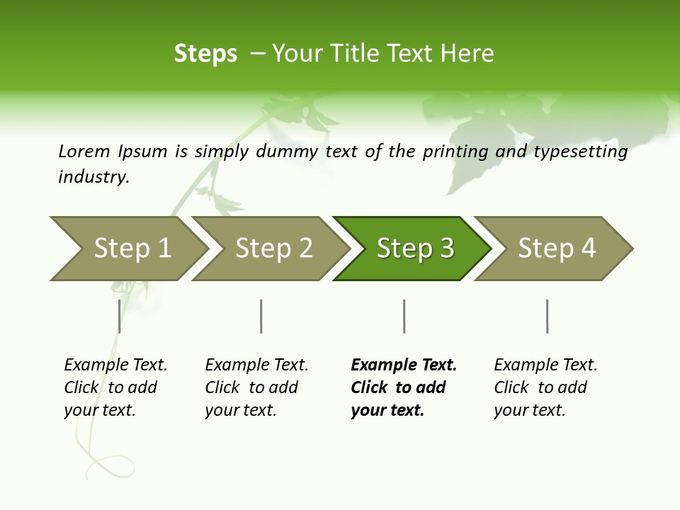 Feuille Petroselinum Sativum Vrilles PowerPoint Template
