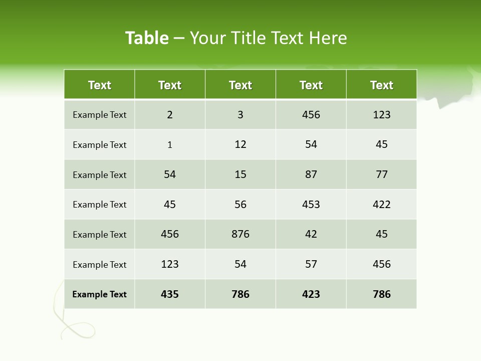 Feuille Petroselinum Sativum Vrilles PowerPoint Template