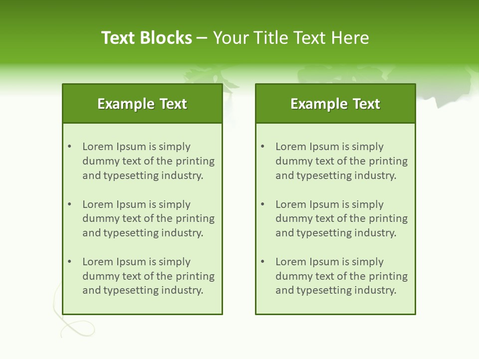 Feuille Petroselinum Sativum Vrilles PowerPoint Template