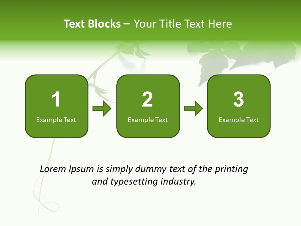 Feuille Petroselinum Sativum Vrilles PowerPoint Template