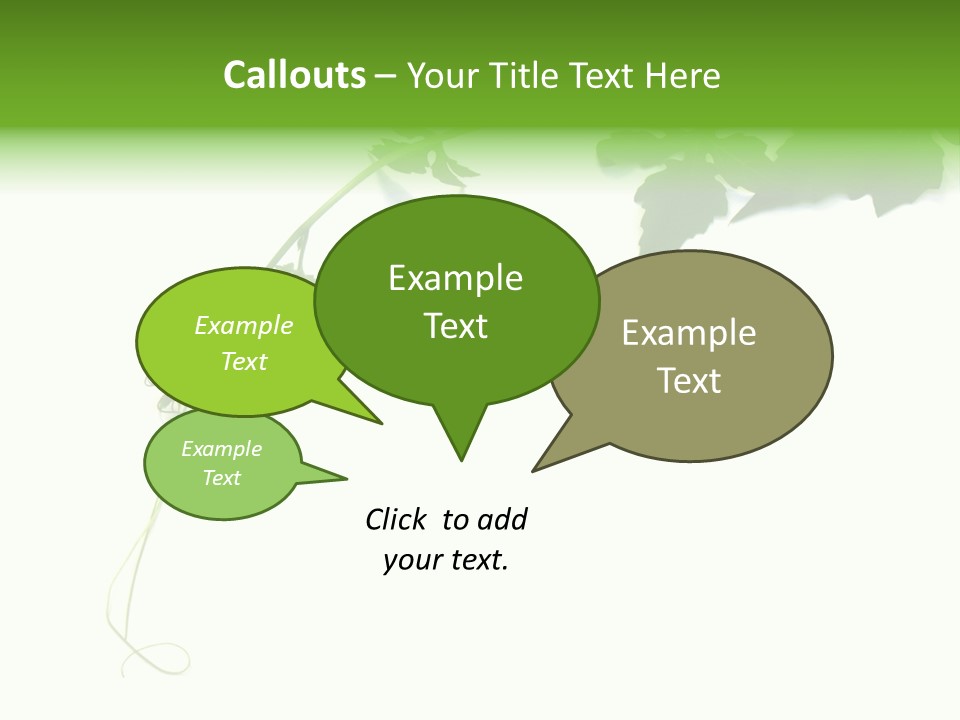 Feuille Petroselinum Sativum Vrilles PowerPoint Template