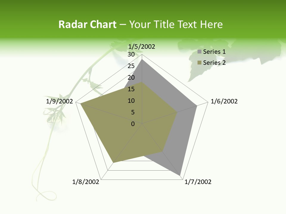 Feuille Petroselinum Sativum Vrilles PowerPoint Template