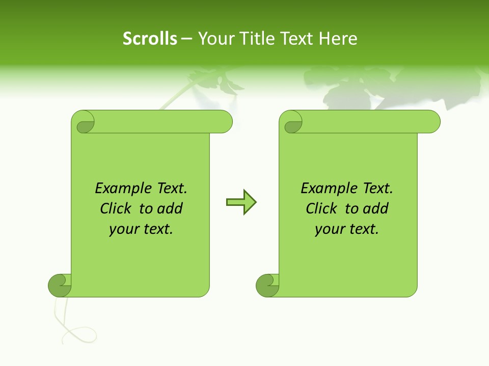 Feuille Petroselinum Sativum Vrilles PowerPoint Template
