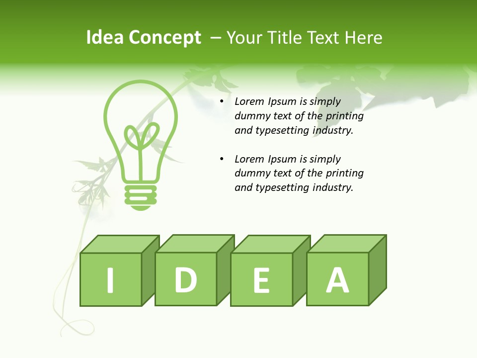 Feuille Petroselinum Sativum Vrilles PowerPoint Template