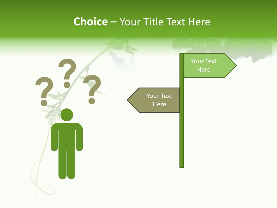 Feuille Petroselinum Sativum Vrilles PowerPoint Template