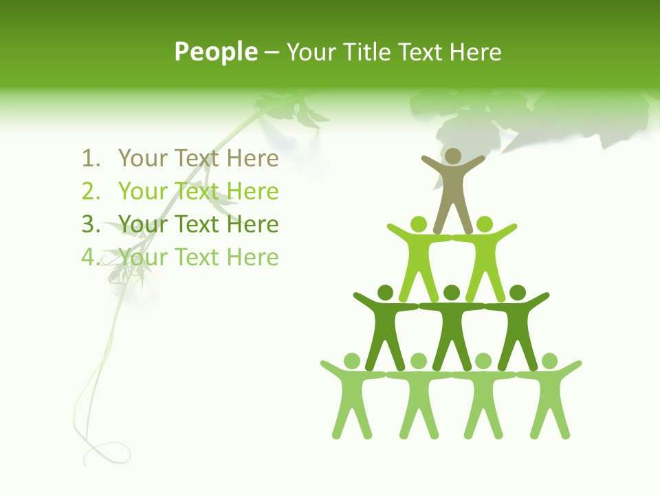 Feuille Petroselinum Sativum Vrilles PowerPoint Template