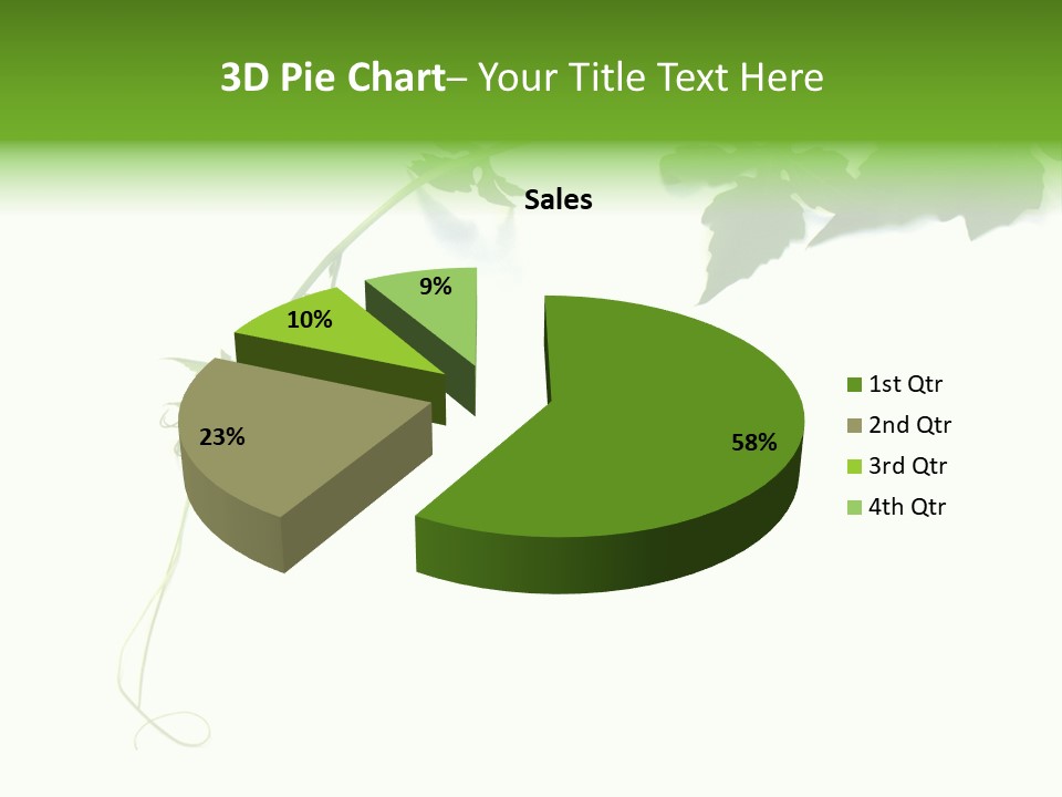 Feuille Petroselinum Sativum Vrilles PowerPoint Template