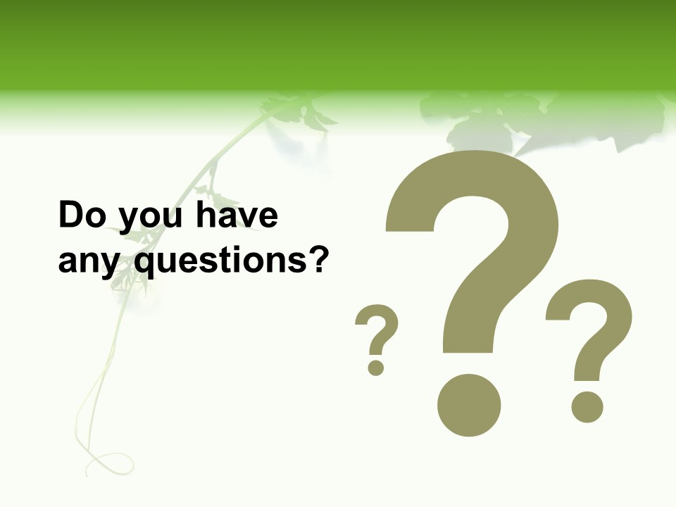 Feuille Petroselinum Sativum Vrilles PowerPoint Template