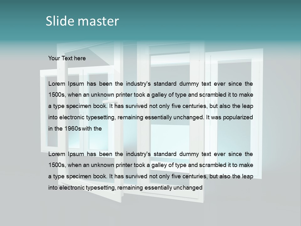 Szk Plastik Budowlany PowerPoint Template