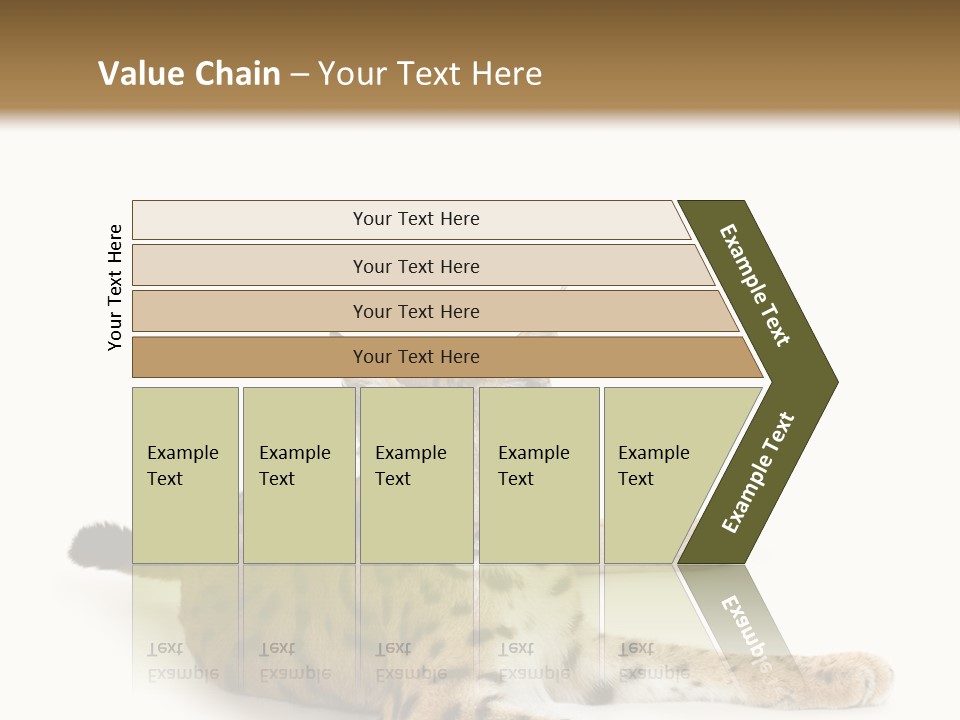 Purebred Cat Ears Isolated On White PowerPoint Template