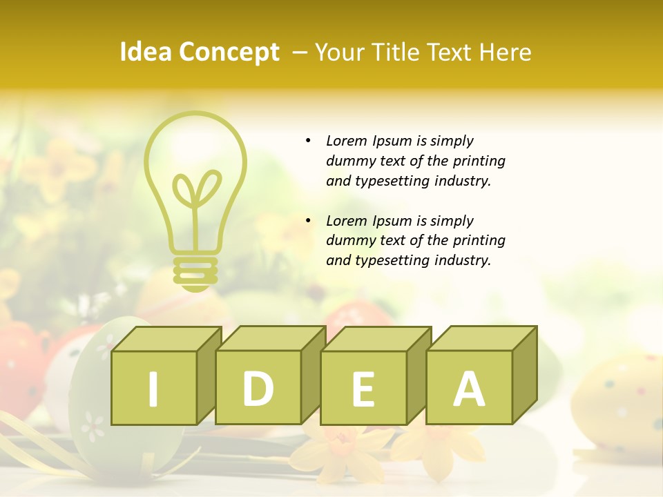 Space Bright April PowerPoint Template