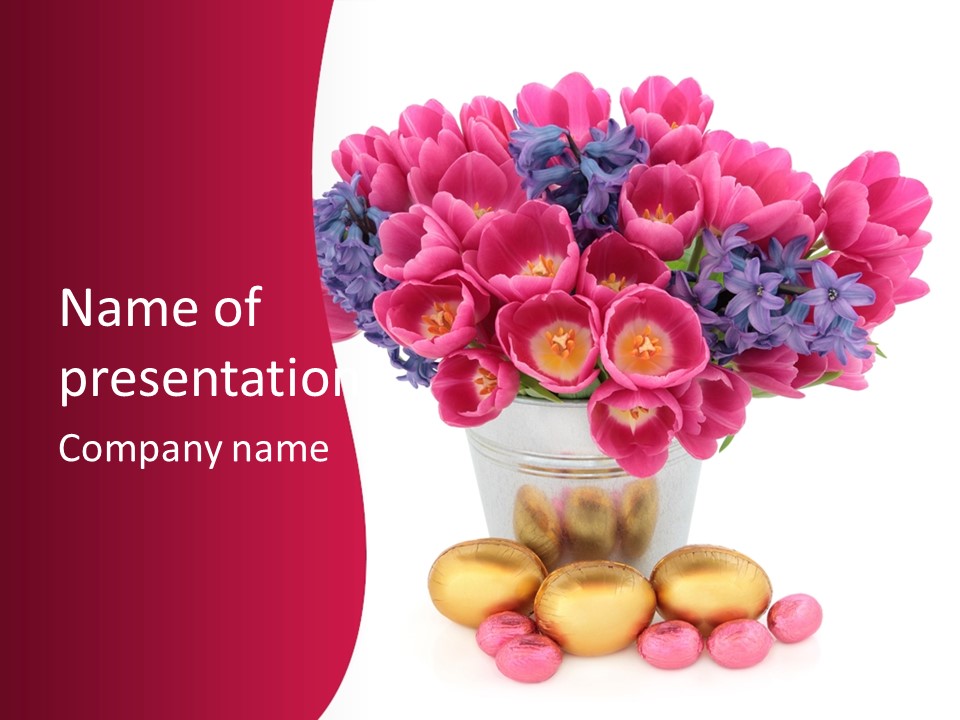 Hyacinth Beauty Pink PowerPoint Template