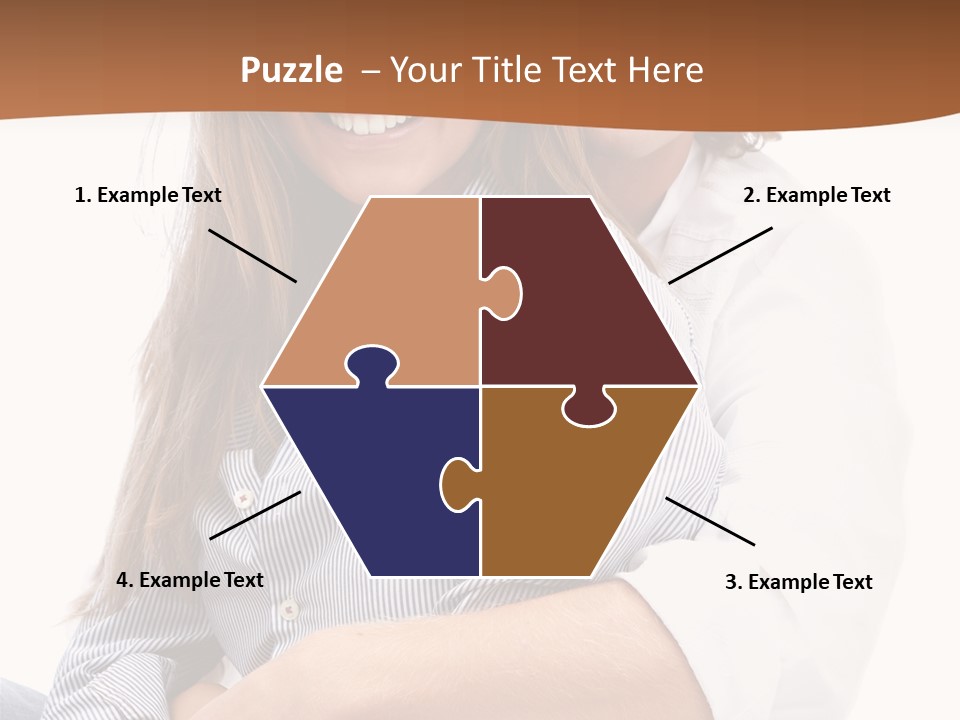 Embrace Human Portrait PowerPoint Template