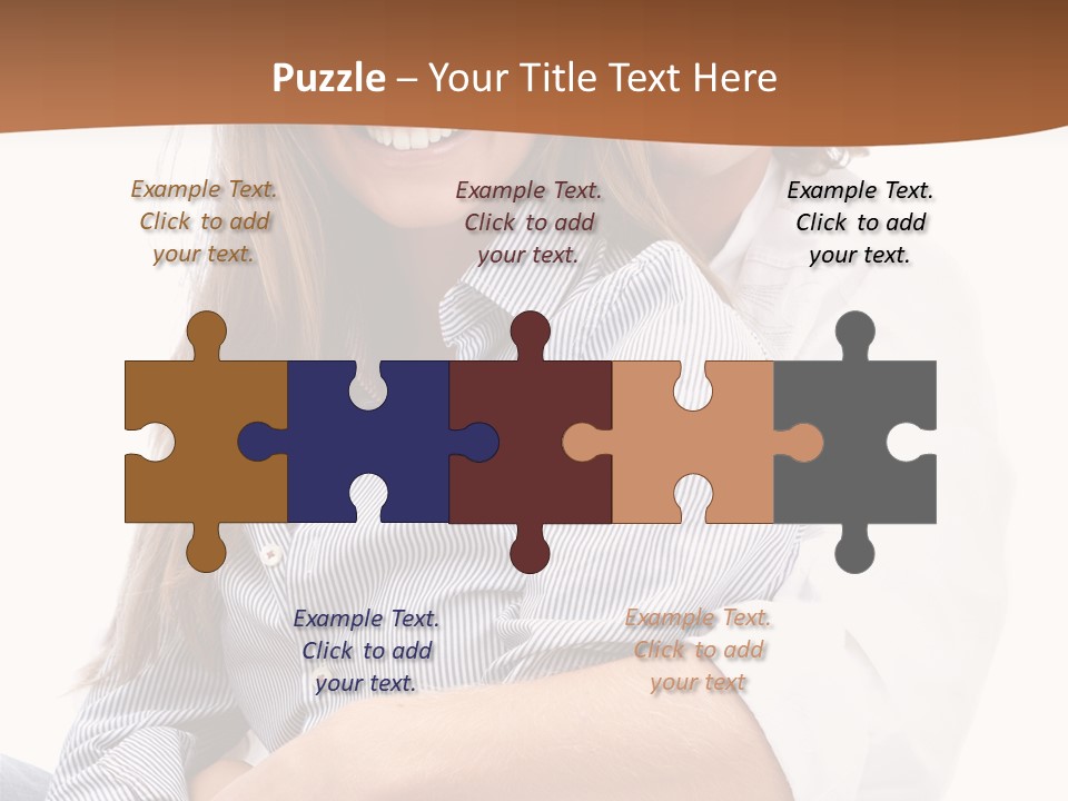 Embrace Human Portrait PowerPoint Template