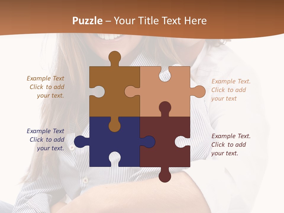 Embrace Human Portrait PowerPoint Template