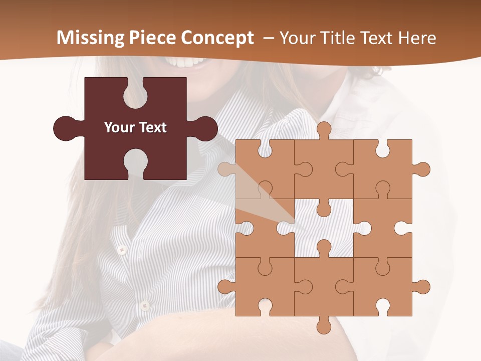 Embrace Human Portrait PowerPoint Template